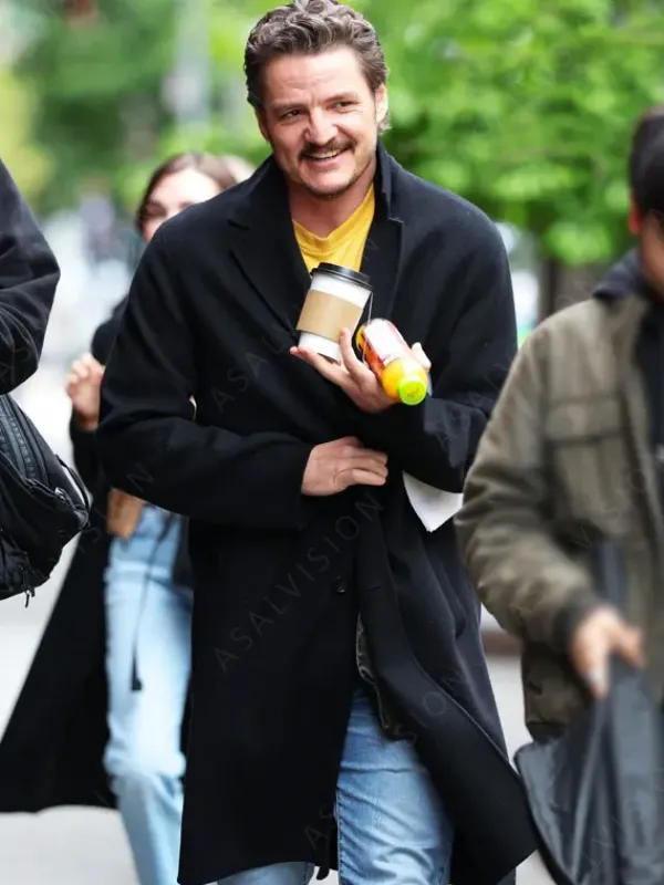 Asal Vision Men Coats | Materialists 2024 Pedro Pascal Trench Coat Black