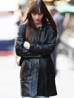 Asal Vision Women Coats | Materialists Dakota Johnson Leather Coat Black