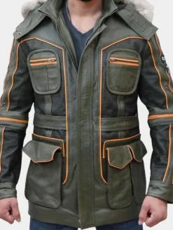 Asal Vision Leather Jackets | Maureen Robinson Lost In Space Jacket Olive Green