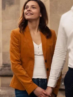 Asal Vision Blazers | Maxton Hall The World Between Us Ruby Bell Blazer Tan Brown