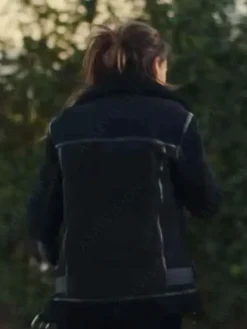 Asal Vision Leather Jackets | Maya Stern Fool Me Once Shearling Leather Jacket Black