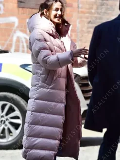 Asal Vision Women Coats | Maya Stern Fool Me Once Long Puffer Coat Pink