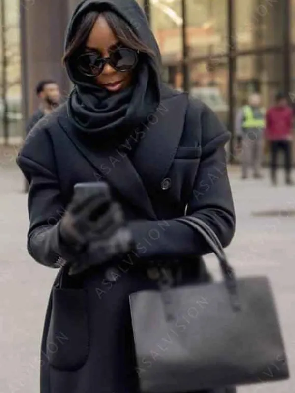 Asal Vision Women Coats | Mea Culpa 2024 Kelly Rowland Trench Coat Black