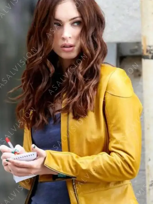 Asal Vision Leather Jackets | Megan Fox Teenage Mutant Ninja Turtles Leather Jacket Yellow