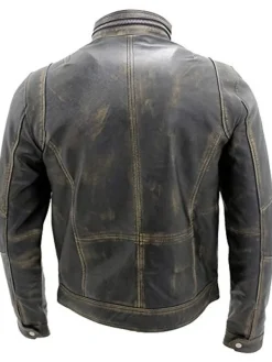 Asal Vision Black Jackets | Biker Jackets | Men Vintage Brando Leather Moto Jacket Black