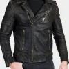 Asal Vision Black Jackets | Biker Jackets | Men Real Leather Vintage Biker Jacket Black