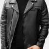 Asal Vision Black Jackets | Biker Jackets | Men’s Authentic Motorcycle Leather Jacket Black