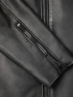 Asal Vision Black Jackets | Biker Jackets | Men’s Authentic Motorcycle Leather Jacket Black