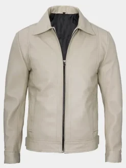 Asal Vision Leather Jackets | Mens Leather Jacket Beige