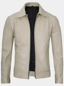 Asal Vision Leather Jackets | Mens Leather Jacket Beige