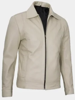 Asal Vision Leather Jackets | Mens Leather Jacket Beige