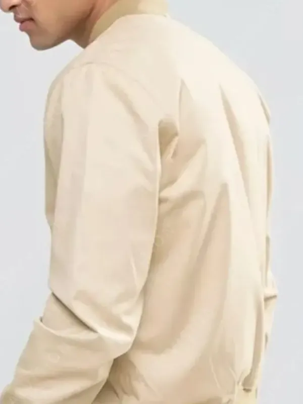 Asal Vision Suede Jackets | Leather Jackets | Mens Suede Leather Bomber Jacket Beige