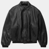 Asal Vision Black Jackets | Bomber Jackets | Mens Blouson Leather Jacket Black