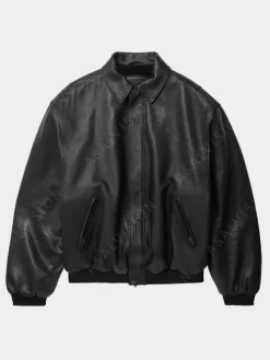 Asal Vision Black Jackets | Bomber Jackets | Mens Blouson Leather Jacket Black