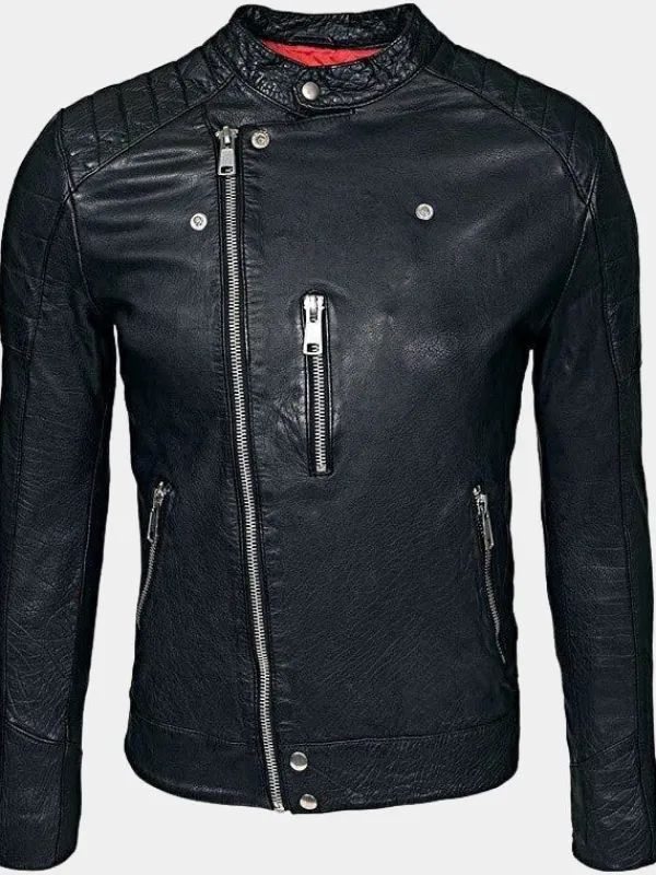 Asal Vision Cafe Racer Jackets | Biker Jackets | Men’s Cafe Racer Jacket Black
