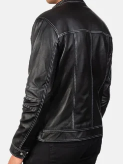 Asal Vision Black Jackets | Biker Jackets | Men’s Color Motorcycle Leather Jacket Black