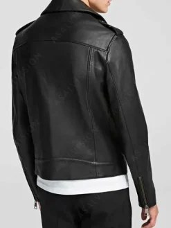 Asal Vision Black Jackets | Biker Jackets | Mens Leather Biker Jacket With Zipper Black