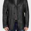 Asal Vision Blazers | Black Jackets | Men’s Leather Blazer Black