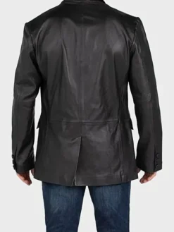 Asal Vision Blazers | Black Jackets | Men’s Leather Blazer Black