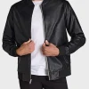 Asal Vision Black Jackets | Bomber Jackets | Mens Leather Bomber Jacket Black