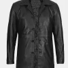 Asal Vision Leather Coats | Men Coats | Men’s Long Leather Jacket Black