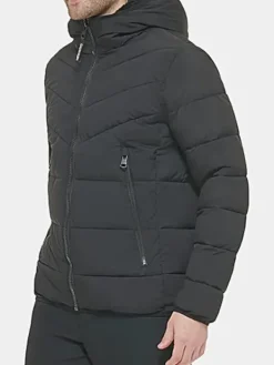 Asal Vision Puffer Jackets | Men’s Puffer Jacket With Hood Black