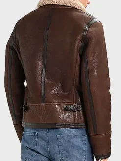 Asal Vision Brown Jackets | Aviator Jackets | Men’s Aviator Leather Jacket Brown