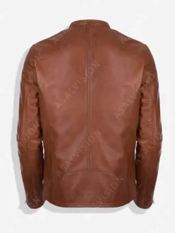 Asal Vision Brown Jackets | Cafe Racer Jackets | Mens Cafe Racer Leather Jacket Brown