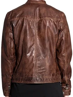 Asal Vision Biker Jackets | Men’s Motorcycle Jacket Brown