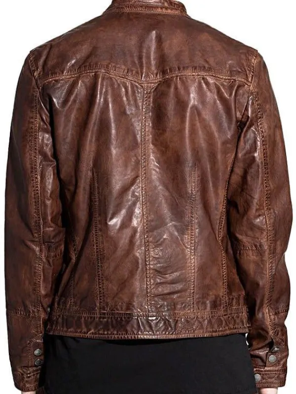 Asal Vision Biker Jackets | Men’s Motorcycle Jacket Brown