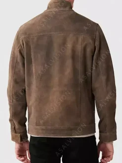 Asal Vision Brown Jackets | Suede Jackets | Mens Suede Leather Motorcycle Jacket Brown