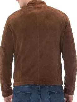 Asal Vision Brown Jackets | Suede Jackets | Mens Vintage Suede Leather Jacket Brown