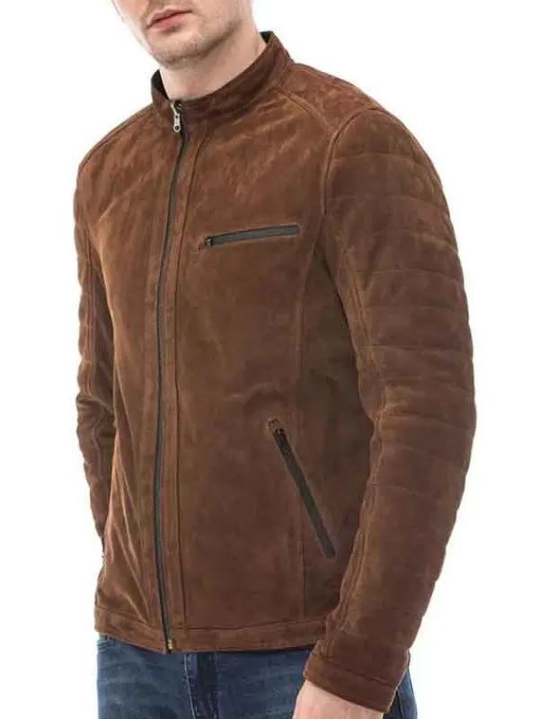 Asal Vision Brown Jackets | Suede Jackets | Mens Vintage Suede Leather Jacket Brown