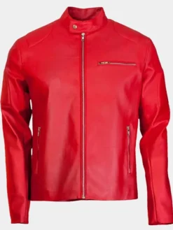 Asal Vision Cafe Racer Jackets | Leather Jackets | Men’s Cafe Racer Leather Jacket Red