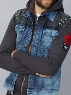 Asal Vision Vests | Men’s Delsin Rowe Infamous Second Son Denim Vest Blue