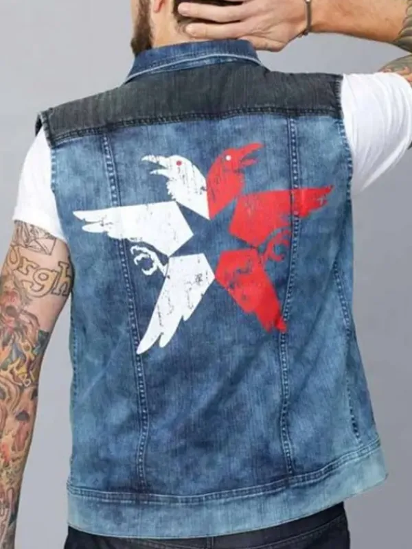 Asal Vision Vests | Men’s Delsin Rowe Infamous Second Son Denim Vest Blue