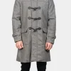 Asal Vision Men Coats | Duffle Coats | Men’s Duffle Wool Coat Grey