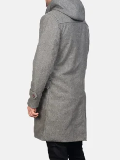 Asal Vision Men Coats | Duffle Coats | Men’s Duffle Wool Coat Grey