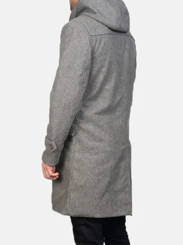 Asal Vision Men Coats | Duffle Coats | Men’s Duffle Wool Coat Grey