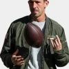 Asal Vision Cotton Jackets | Mens Kyle Shanahan 49ers Bomber Jacket Green