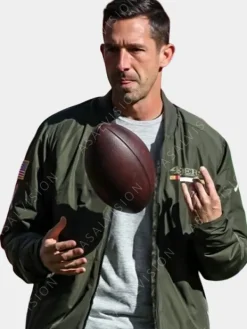 Asal Vision Cotton Jackets | Mens Kyle Shanahan 49ers Bomber Jacket Green
