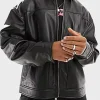 Asal Vision Black Jackets | Bomber Jackets | Men’s Oversized Leather Jacket Black