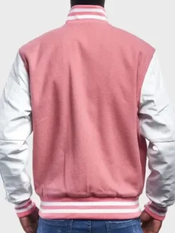Asal Vision Varsity Jackets | Men’s Varsity Jacket Pink And White