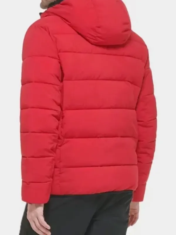 Asal Vision Puffer Jackets | Men’s Puffer Hooded Jacket Red