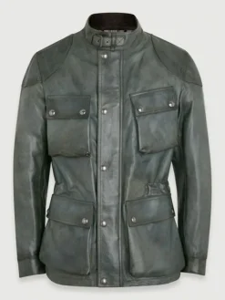 Asal Vision Leather Jackets | Men’s Real Leather Fashion Jacket Green