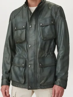 Asal Vision Leather Jackets | Men’s Real Leather Fashion Jacket Green
