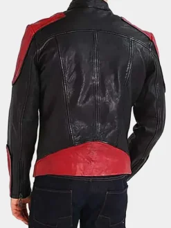 Asal Vision Black Jackets | Cafe Racer Jackets | Men’s Leather Jacket Red And Black