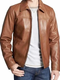 Asal Vision Brown Jackets | Leather Jackets | Mens Simple Casual Wear Sheepskin Leather Jacket Available In Tan Brown & Black