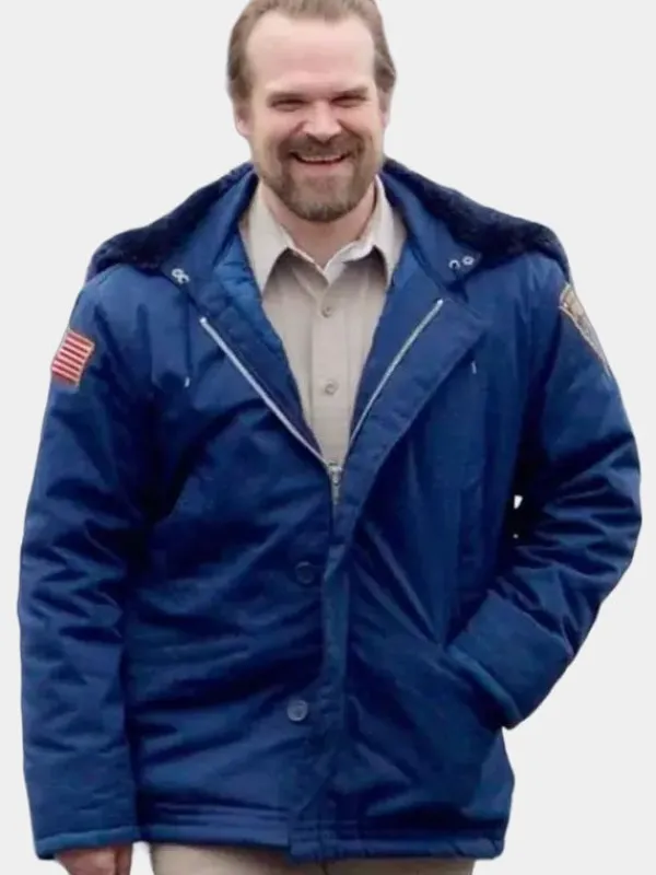 Asal Vision Cotton Jackets | Men’s Stranger Things Jim Hopper Jacket Blue