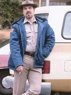Asal Vision Cotton Jackets | Men’s Stranger Things Jim Hopper Jacket Blue